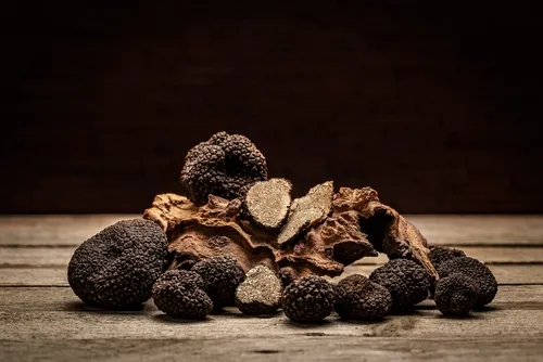 Champignons, truffes noires, Alexandra de Monclin, Chef de cuisine Blois, Chef de cuisine Paris