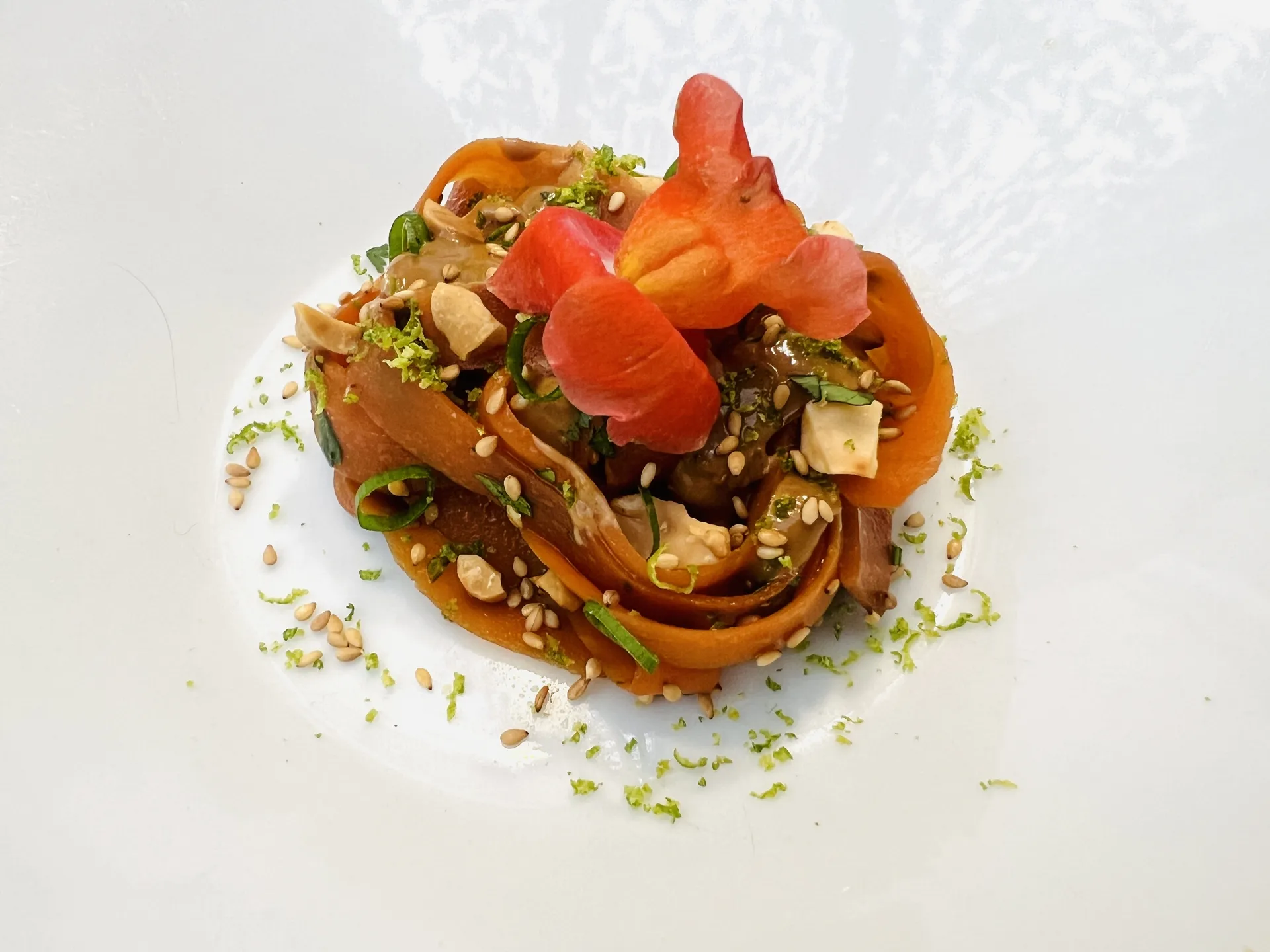 tagliatelles de carottes, toque privee Paris, Blois